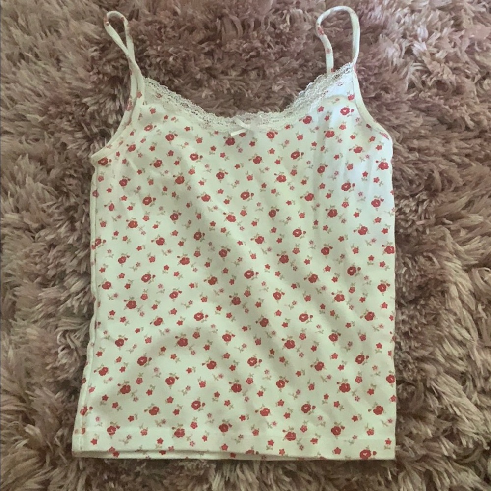 Brandy Melville Floral Tank